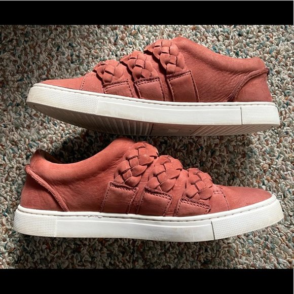 Frye Ivy Braided Low-Top Genuine Leather Sneakers size 7.5 - Picture 6 of 13